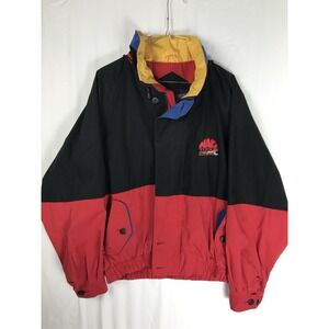Swingster Vintage MAC Tools Logo Colorblock Hooded Full Zip Windbreaker Men L